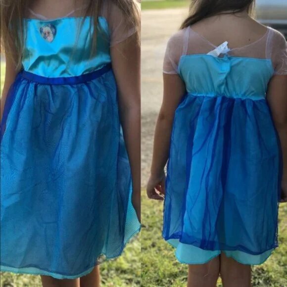 Disney | Girls Elsa Dress Costume | Size Small (4/6x) - Picture 2 of 7